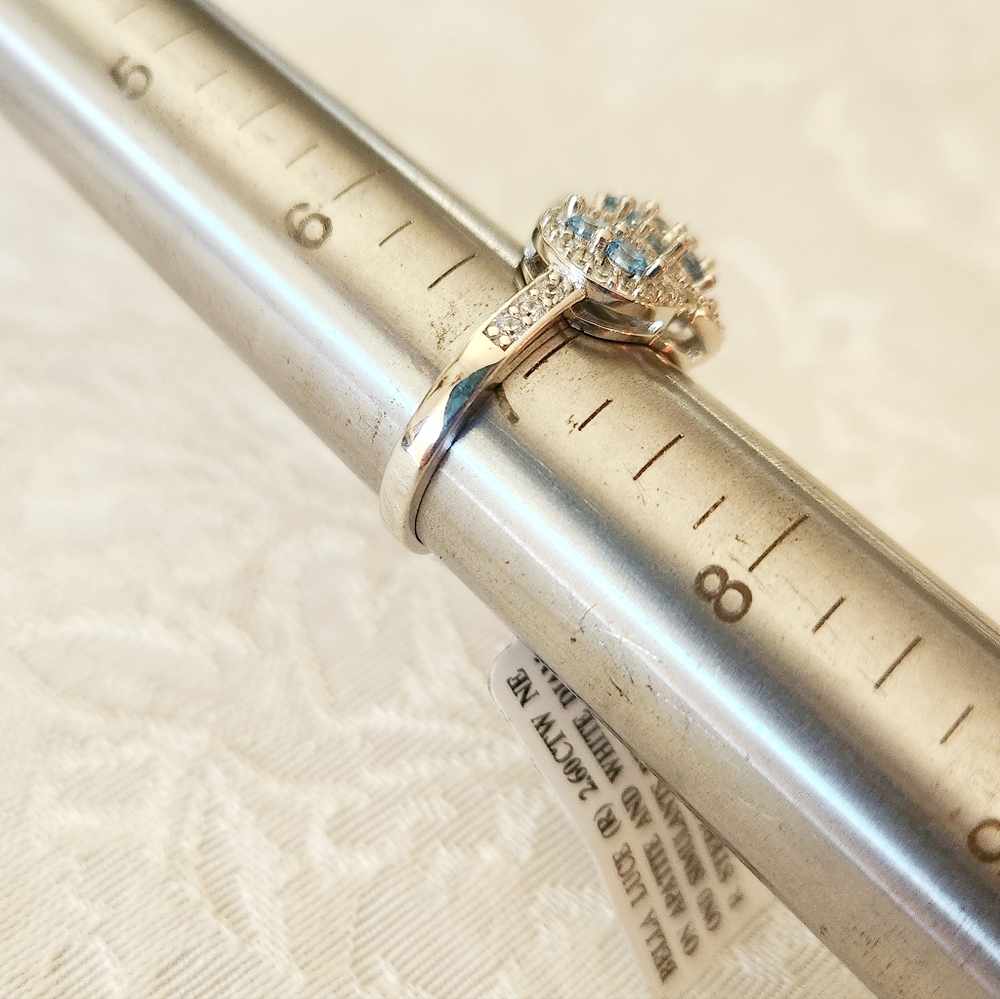 NEW JTV Bella Luce "Esotica" 2.60 CTW Neon Apatite CZ Diamond Simulant Ring-sz.7 - Picture 6 of 7